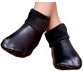 Halal Cow Leather Socks Mozay For Men's Women's Hajj & Umrah Slipper With Zip and Button.. 