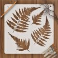 Large Feather Shaped Stencil Airbrush Painting Art DIY Home Decor Scrap booking Album Crafts. 