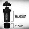 Fitness Sports Classic Protein Mixer Shaker Bottle | Protein Shaker Bottle, Protein Shaker Bottle for Gym | Fitness Shaker Bottle, Water Bottle, Multi-Purpose Bottle, Leak Proof Drinkware. 