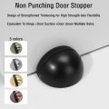Punching Sticker Hidden Door Holder Catch Floor Mounted Nail-free Door Stop Door Hardware Zinc Alloy Rubber Door Stopper Non. 