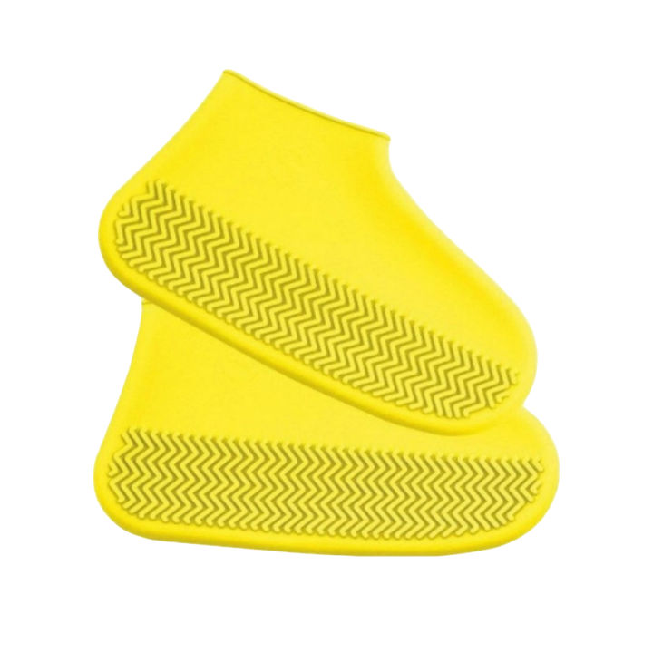 1 Pair Anti-Slip Waterproof Reusable Sock Covers Silicone Snow Shoe Portable Rain Boot
