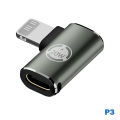 1PD20W USB Type-C Fast Charging Adapter For IPhone  Lighting USB C Female To Lighting Male Straight Head Elbow Converter Lonni. 