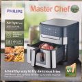 Air Fryer Master Chef Multifunction  Digital Large capacity 8 L with Built-in Recipes Heat Setting. 