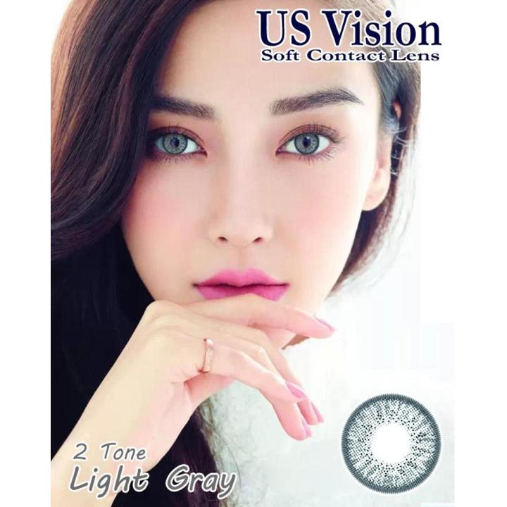 US Vision 2 Tone Contact Lenses - Dark Gray