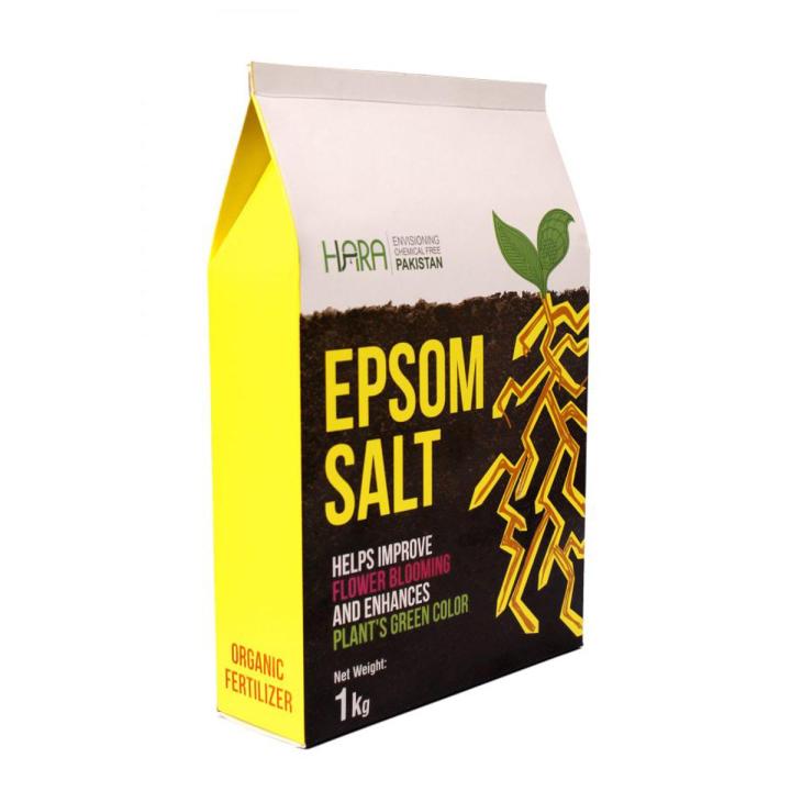 Epsom Salt - 1 KG - Hara Organic - Magic Fertilizer - Rose Booster - Increase Photosynthetic
