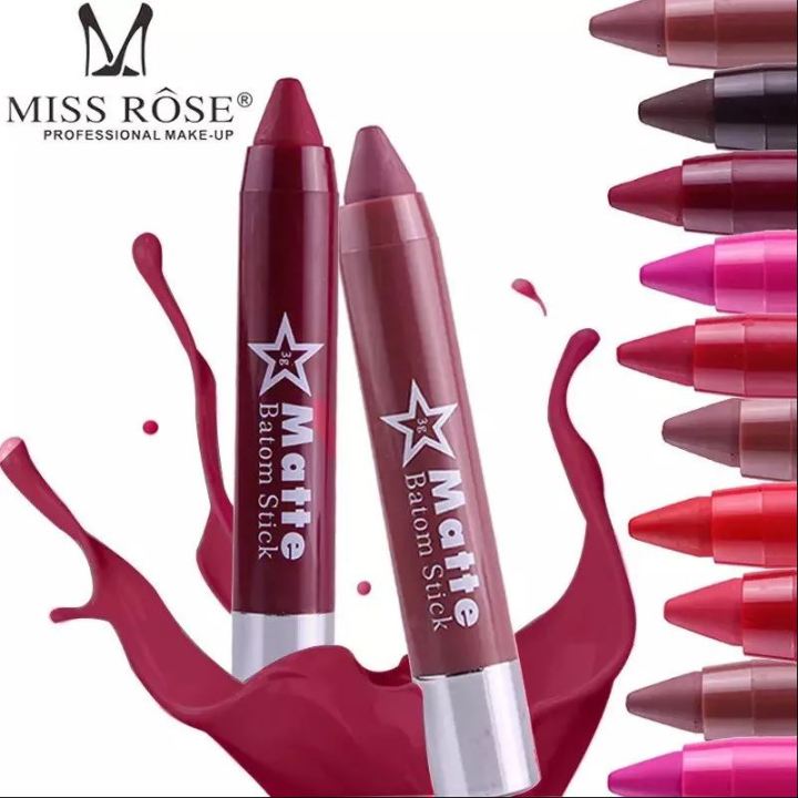 Miss Rose Pack Of 6 - Lip Crayon