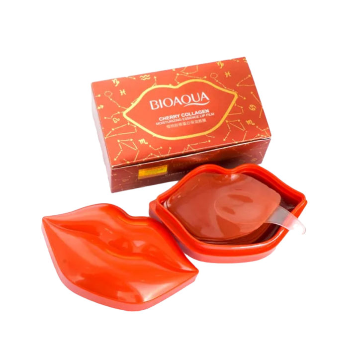 Bioaqua Cherry Collagen Lip Moisturizing Hydrogel Lip Mask Lip Patches (20Pcs) 60g