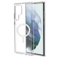 Samsung Galaxy Magnetic MagSafe Compatible Protective Clear TPU Transparent Case For all Series. 