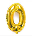 NUMBER FOIL BALLOON IN GOLDEN COLOR ( 16 INCH ). 