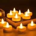 Pack of 3 Mini LED Tea Light Candle Battery Operated LED Flame less Candles. 