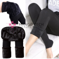 Warm Winter Leggings Stretchable Tights With Fur Lining Women Free Size Mango Tech. 