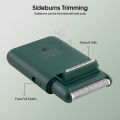 HEGRUS Electric Shaver Mini Portable Ra-zor Sideburn Trimmer USB Rechargeable Beard Trimmer   Ultra Thin Washable Electric Shaver Cor-dless Ra-zor Facial Grooming Kit with Cleaning Brush For Men Beard Hair. 