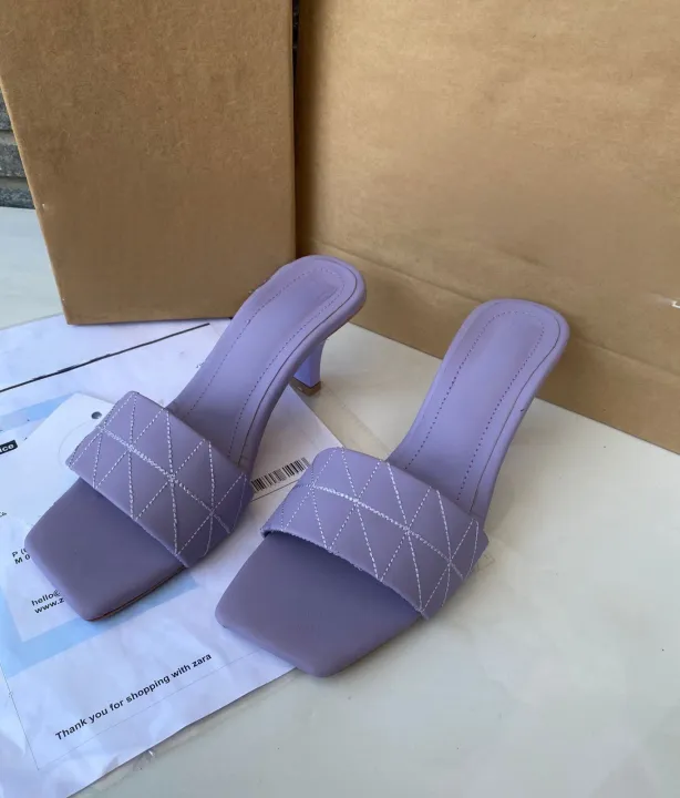 Stylish%20Fancy%20Korean%20style%20Kitten%20Leather%20High%20heel%20women's%20stiletto%20wedding%20Shoes%20toe%20mules%20-%20Image%203