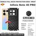 INFINIX NOTE 40 pro FULL BACK 360 premium Protection Skin Wrap full cover Premium Quality. 