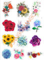 10 Pcs Beautiful Color Flower Stickers Pack for Laptop Desk Notebook Phone DIY Stickers - JangoMango Store. 