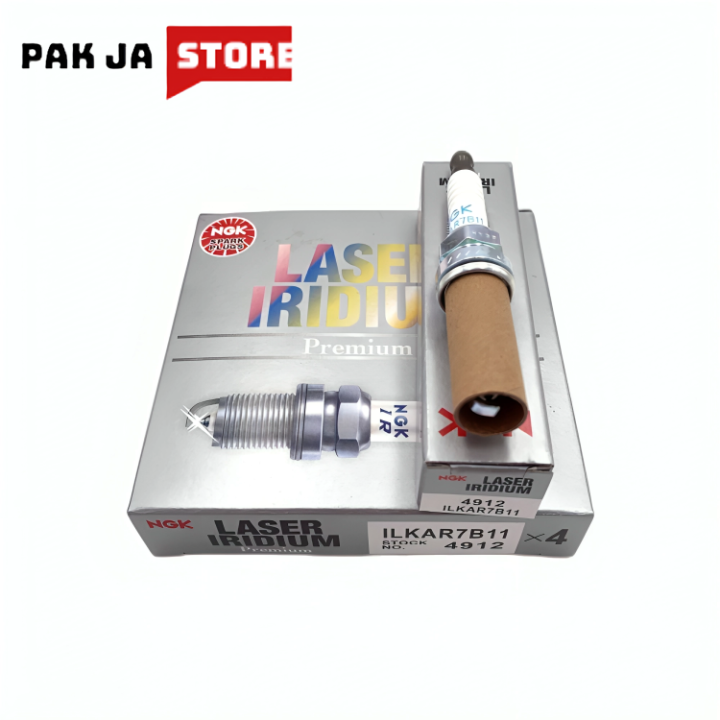 PakJAStore  NGK (4912) ILKAR7B11 (4912) Laser Iridium Spark Plug, Pack of 4