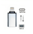 Lightning to USB Camera Adapter, USB 3.0 OTG Cable for iPhone/iPad to Connect Card Reader, USB Flash Drive, U Disk, Keyboard, Mouse, Hubs, MIDI, Plug & Play. 