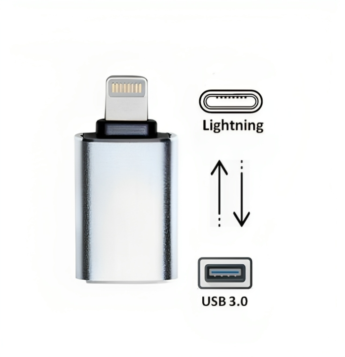 Lightning to USB Camera Adapter, USB 3.0 OTG Cable for iPhone/iPad to Connect Card Reader, USB Flash Drive, U Disk, Keyboard, Mouse, Hubs, MIDI, Plug & Play