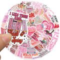 50PCS Pink Smut Bookish Reader Love Cute Girls Sticker Aesthetic Decoration for Kindle Ipad Phone Laptop Diary Decor Sticker. 