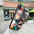 YIWESAN for VIVO V11 Case With Wristband Thin Frosted Transparent Hard Full Cover Camera Silicone Softcase Fashion Demon Slayer Pattern Casing Shockproof Protection Cases. 