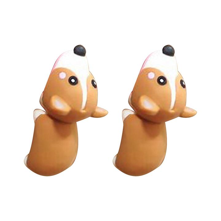 3D Animal Shape Women Earrings Bite Posture Alloy Cartoon Adorable Stud Earrings Jewelry Accessory