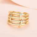 New Arrivals Jewelry Punk Multi-layer Bundling Bling Adjustable Open Unique Interlocking Finger Ring For Women. 