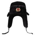 Soviet Military Badge Russian Ushanka Bomber Hat Pilot Hat Faux Rabbit Winter Hat With Fur Earmuffs Snow Hat Cycling Cap Ski Cap. 