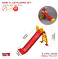 4 Steps Jumbo Kids Plasitc Slide and Climber with Basketball with Attached Net / Indoor Outdoor Playground Plastic Slides. 