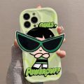 Lovely Powerpuff Girls Sunglasses Bracket Cover For Xiaomi Redmi Note 12 4G 11 10 13 Pro 11S 12S 9 Redmi 13C 12C 9C 9A 9 10 A1 A2 Plus Case Cover 3D Wavy Curved Edge Cute Soft Clear TPU Camera Protective Shockproof. 