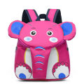 Cartoon Elephant Shoulder Bag Kindergarten Schoolbag Backpack For Toddler Kids. 