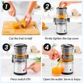 Portable USB Mini Electric Citrus Juicer Blender - Rechargeable Fruit Extractor for Fresh Juice | Orange, Lemon, & More. 