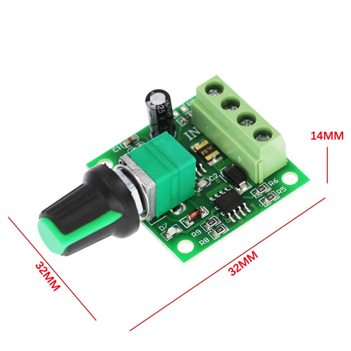 1.8V 3V 5V 6V 12V 2A PWM Dc Motor Speed Controller Variable Speed Regulator Governor Switch,Switch Function 1803BK-Angelia