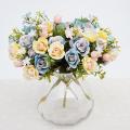 1 Bouquet 15 Heads European Style Artificial Royal Rose Home Room Decor Flowers. 