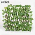 Extension Type Small/large Garden Buildings Fence Artificial Green Leaf Branch Net Wooden Home Restaurants Wall Decoration. 