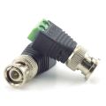 10Pcs Male Metal BNC Connector with DC Connector Plug Screw Terminal. 