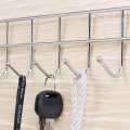 Stainless Steel 5-Hook Kitchen Cabinet Door Hook Bathroom Organizer Hanger Hooks Towel Hat Coat Clothes Cabinet Draw Door hook. 