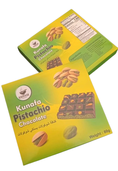 Kunafa%20Pistachio%20Chocolate%20Bar%2080g%20%E2%80%93%20Premium%20Creamy%20Milk%20Chocolate%20with%20Crispy%20Kunafa%20&%20Pistachio%20Filling%20%7C%20Luxury%20Arabic%20Dessert%20Chocolate%20%7C%20Khoraak%20Foods%20Pakistan%20-%20Image%205