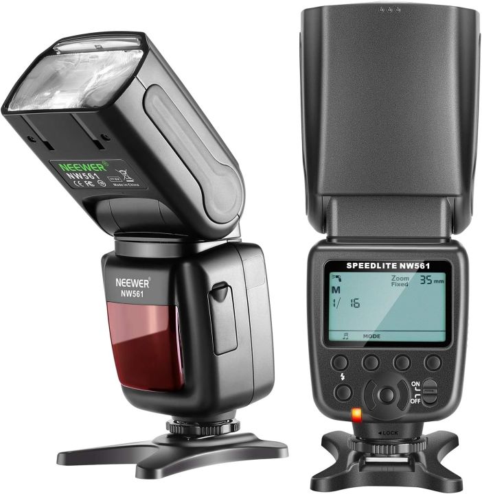 Neewer NW561 LCD Display Flash Speedlite for Canon Nikon Panasonic Olympus Pentax Fijifilm and Sony with Mi Hot Shoe，DSLR and Mirrorless Cameras with Standard Hot Shoe