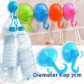 Extra Strong Plastic Bathroom Shower Bag Suction Cup Hooks Coats Towels Caps Hooks Holder. 