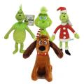 18-32cm Anime How Grinchs Stole Plush Toy Christmas Soft Grinch Plush Toy Animal Dog Stuffed Doll For Kid Children Birthday Gift. 