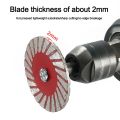 Portable 40mm Diamond Cutting Disc 6mm Shank Durable Circular Thread Cutting Disc Circular Saw Blades For Wood Metal Stone Granite Marble. 