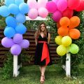 Balloons Rainbow Set (100 Pack) , Assorted Bright Colors, Made With Strong Multicolored Latex, For Helium Or Air Use. Kids Birthday Party Decoration Accessory. 