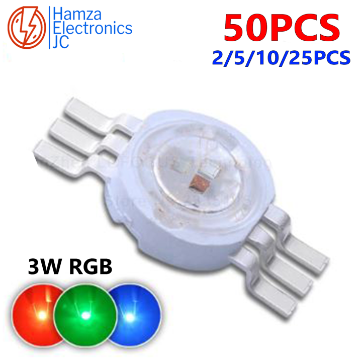 2/5/10/25/50PCS 1W RGB LED Chip COB Beads 6 Pin Full Color 1W 30MIL Red Green Blue Stage Lighting Effect For DIY DMX Stage Light