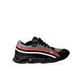 Red And White Line Sneaker Shoes For Men. 