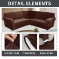 Premium L Shape Sofa Cover – 7 Seater (3+3+Corner) | Stretchable Cotton Jersey | 8 Colors. 