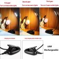 Reading Light Portable Reading Lamp Led Book Light 5 LEDs Touch Switch Clip Lamp Flexible 3 Modes. 