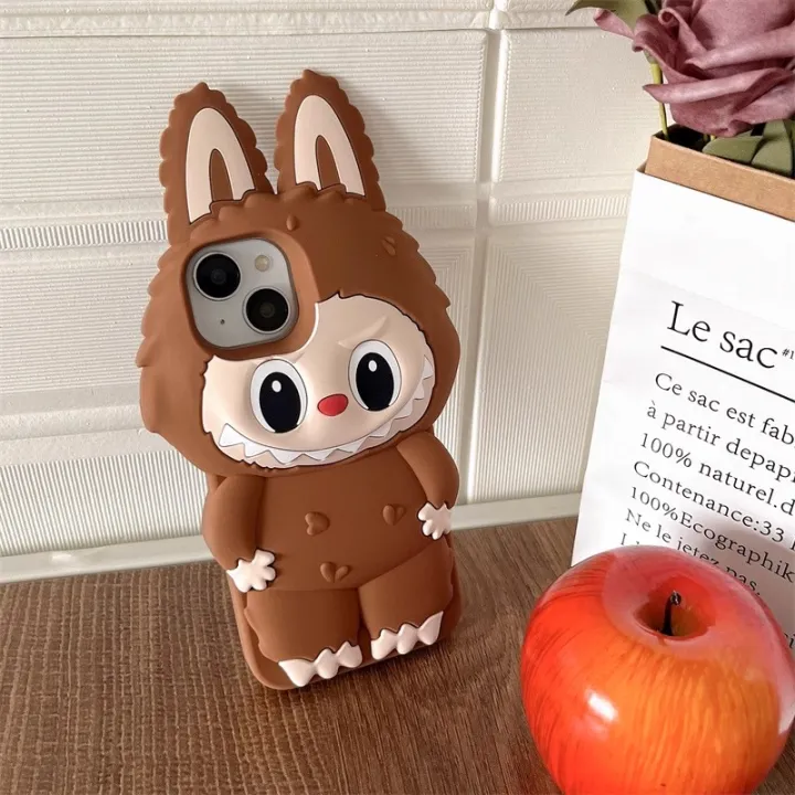【Ready Stock+COD】Japan Cute 3D Big Mouth Teeth Anime Girl Doll Shock-proof Silicone Phone Case for Iphone 11 12 13 14 15Pro Max Protection Cover