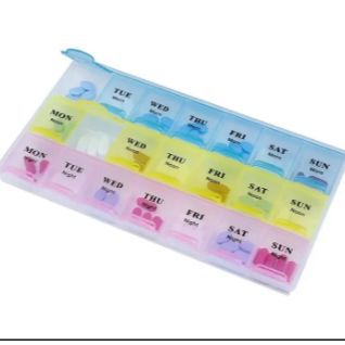 7 Days Weekly 21 Slots Travel Pill Box Organizer And medi.cine Holder ...