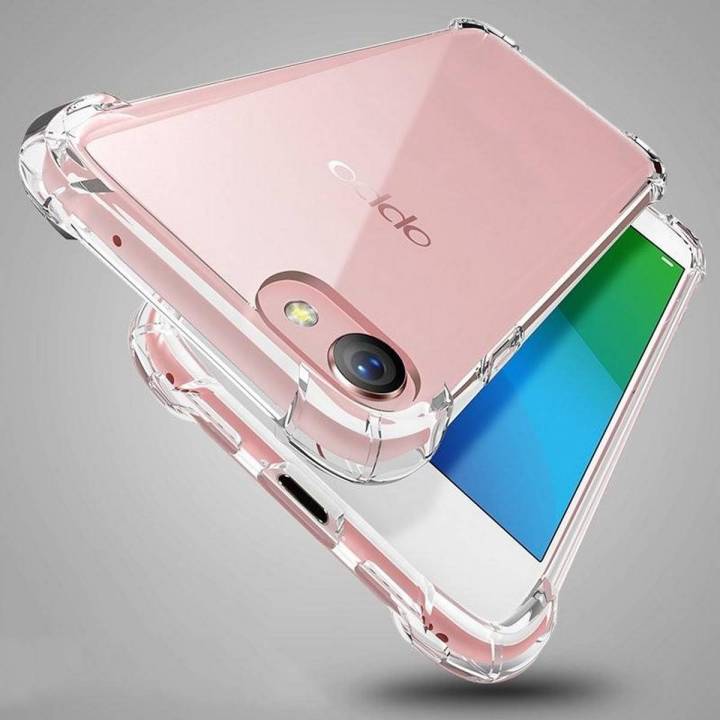 Oppo A57 Antishock Drop Resistance Transparent Tpu Case Silicone Back Cover