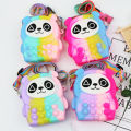 【New】 POP IT Panda Bag Murah Push Bubble Sensory Rainbow Toy Fidget Unicorn Which Restore Emotions And Relieve Anxiety. 
